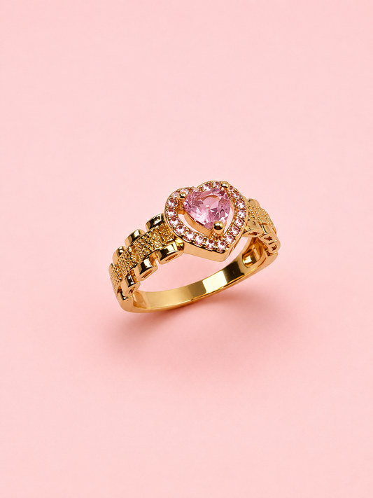 pink heart band